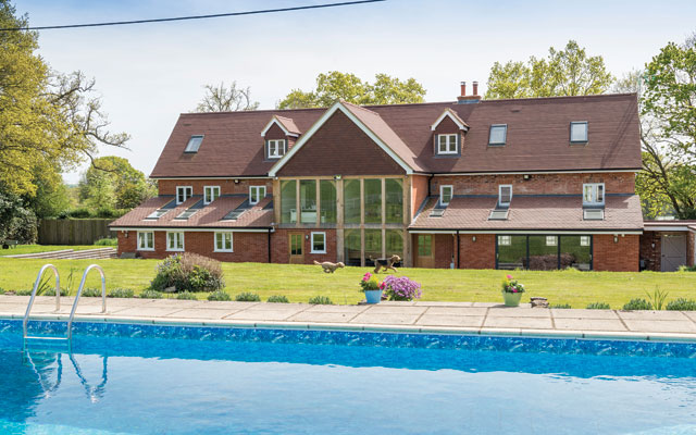 secure windows large house oak glazing